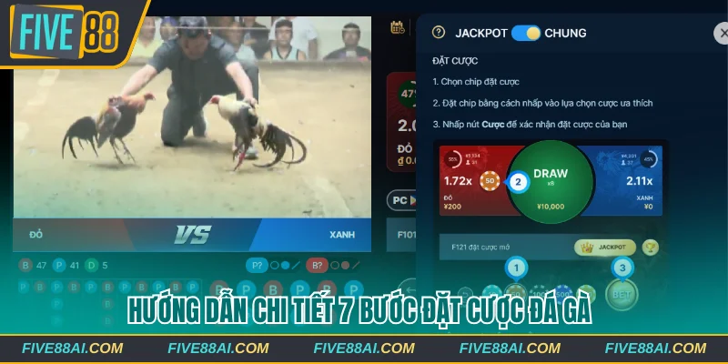 Hướng dẫn chi tiết 7 bước đặt cược đá gà