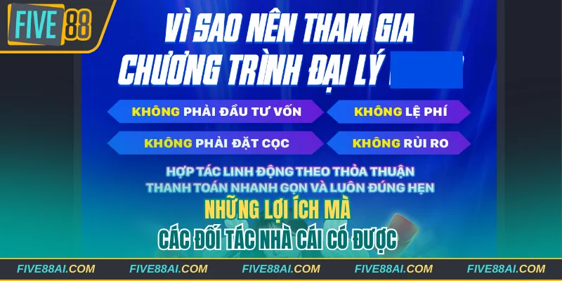 Những lợi ích mà các đối tác nhà cái có được